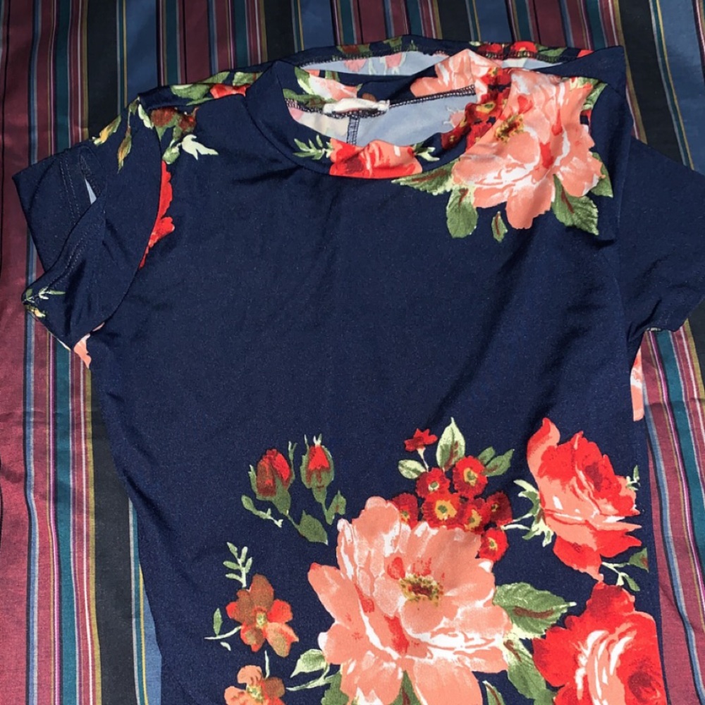 Blue Floral Dress